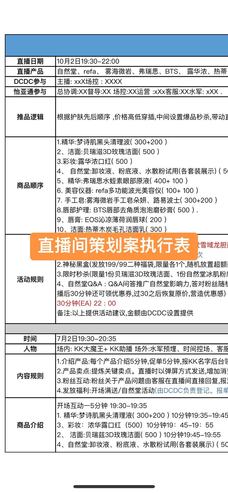 直播运营方案模板_直播运营方案_直播运营方案策划