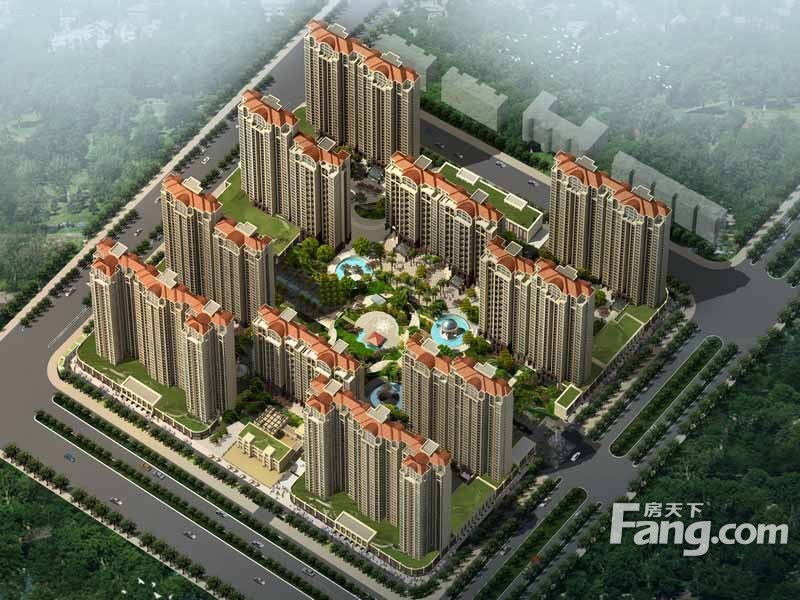 绿都塞纳春天效果图鸟瞰图