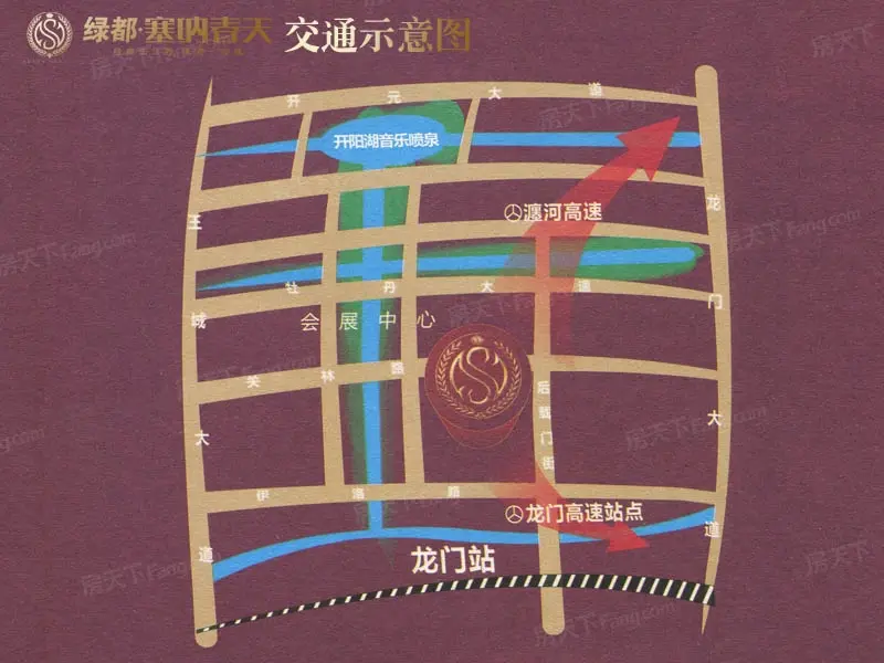 绿都塞纳春天交通图交通图
